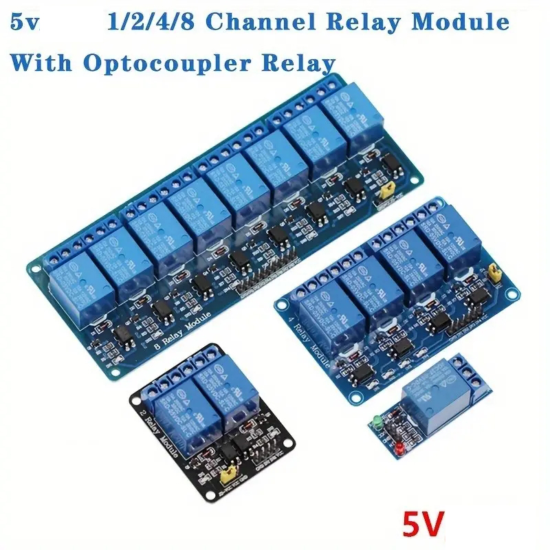 Relay Module 5V - 2pc 1/2/4/8 Channel 5v Relay Module