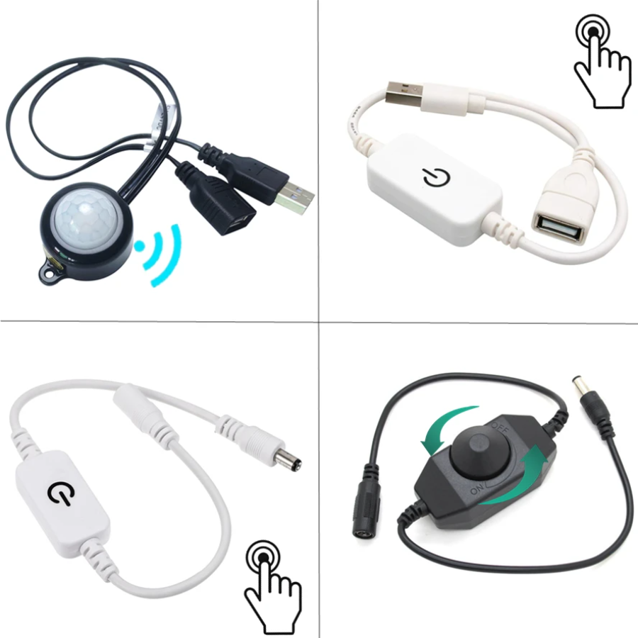 Ldr Light Sensor - 5V 12V 24V Knob Touch Adjustable