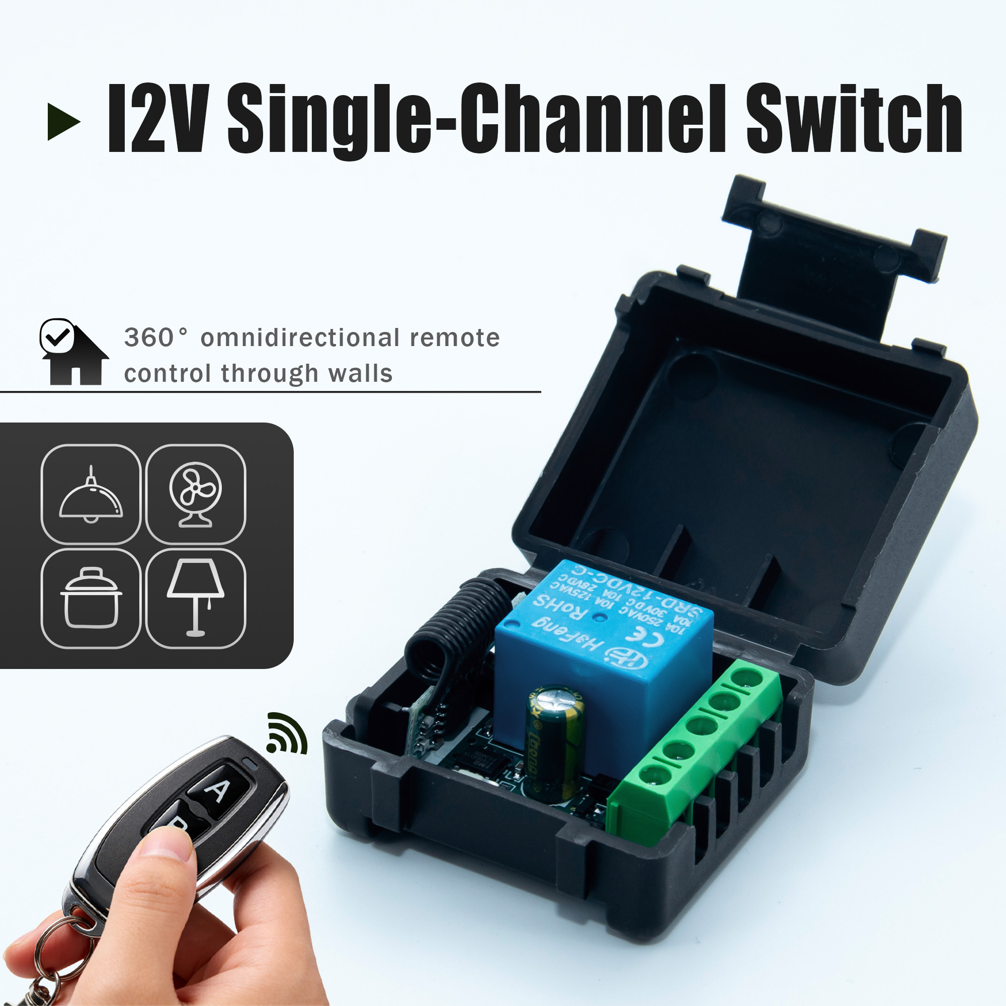 DC 12V 433MHz Wireless Remote  - đánh giá và giá Relay Module 5V