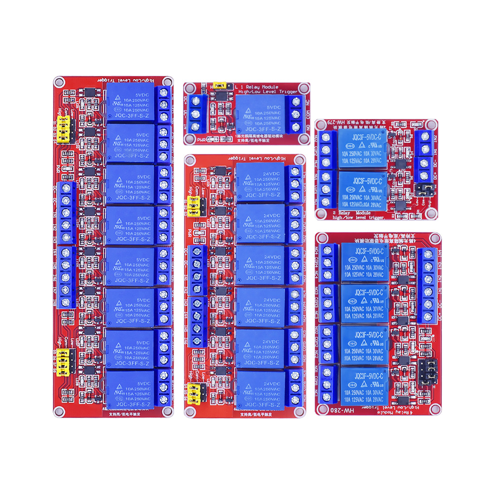 1 2 6 4 8 Channel 5V 12V 24V R - đánh giá và giá Relay Module 5V