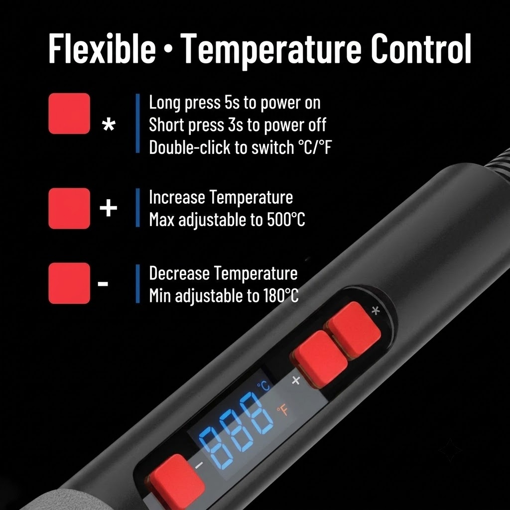 Adjustable Temperature Solderi - đánh giá và giá Diy Electronics Uk