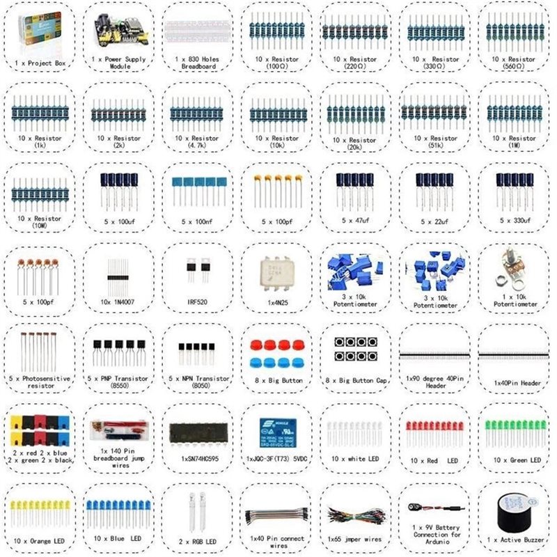 【HOT A69Z!】Electronic Componen - đánh giá và giá Diy Electronics Kits
