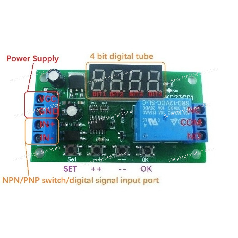 Multifunction Pulse Counter Sw - đánh giá và giá Relay Module 5V