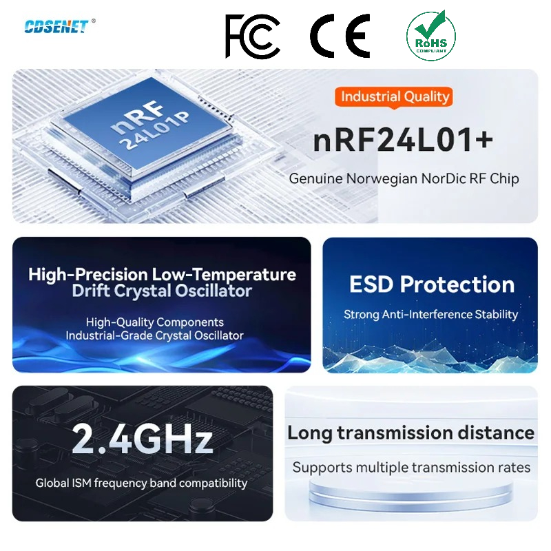2pcs nRF24L01+ PA LNA 2.4GHz W - đánh giá và giá Nrf24L01 Module Wireless