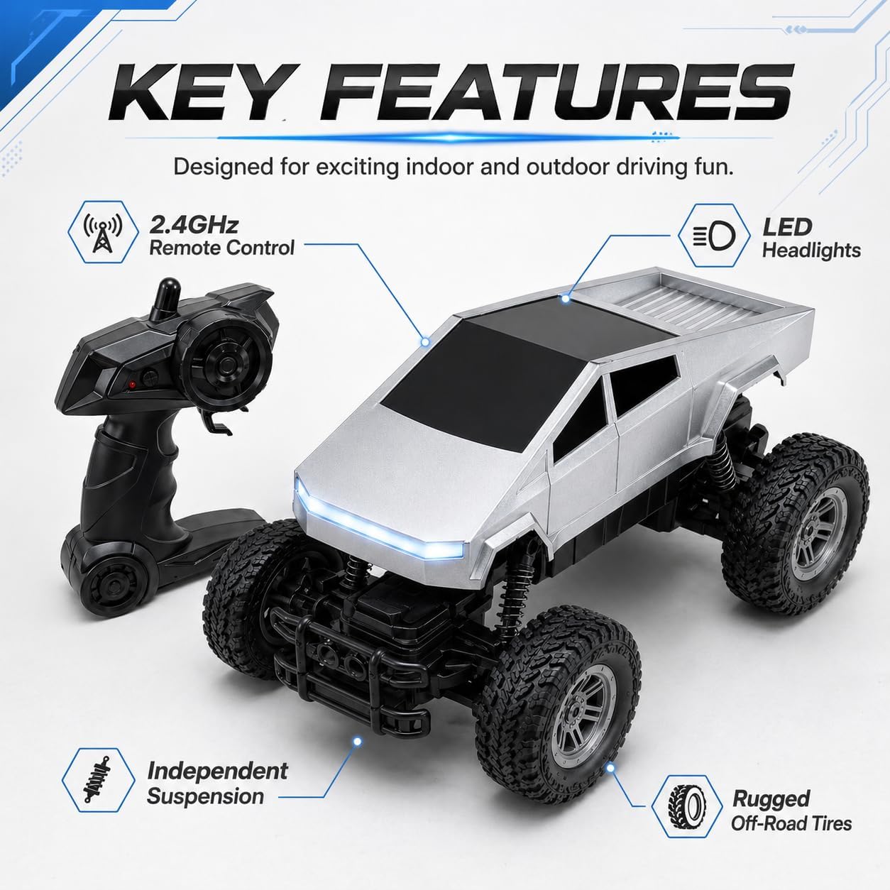 1:18 RC Car Remote Control Tru - đánh giá và giá Diy Rc Electronics