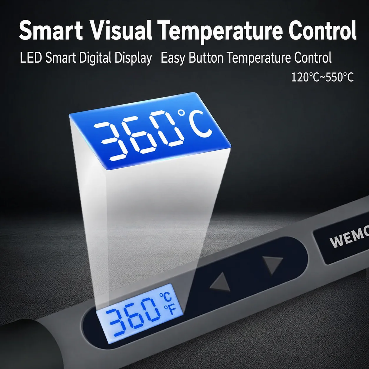 90W Digital LCD Adjustable Tem - đánh giá và giá Diy Electronics Uk