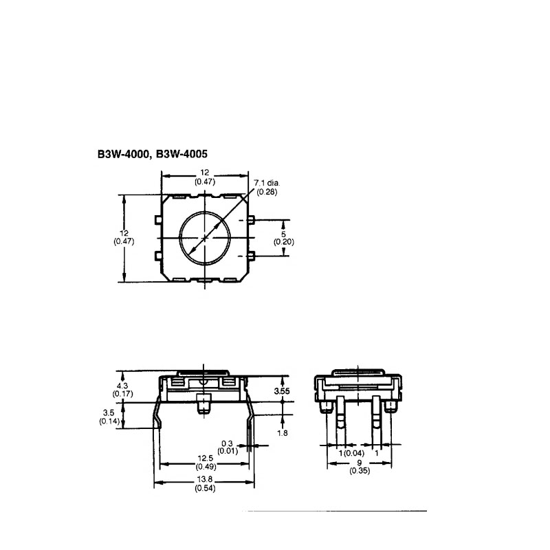 2pcs/lots Japan B3W-4000 Seale - đánh giá và giá Push Button Tactile