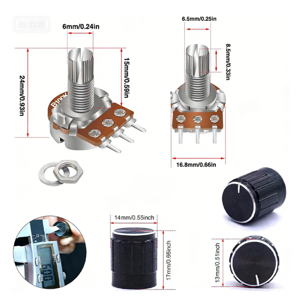 84 Piece Potentiometer Kit 1K  - đánh giá và giá Diy Guitar Electronics Kit