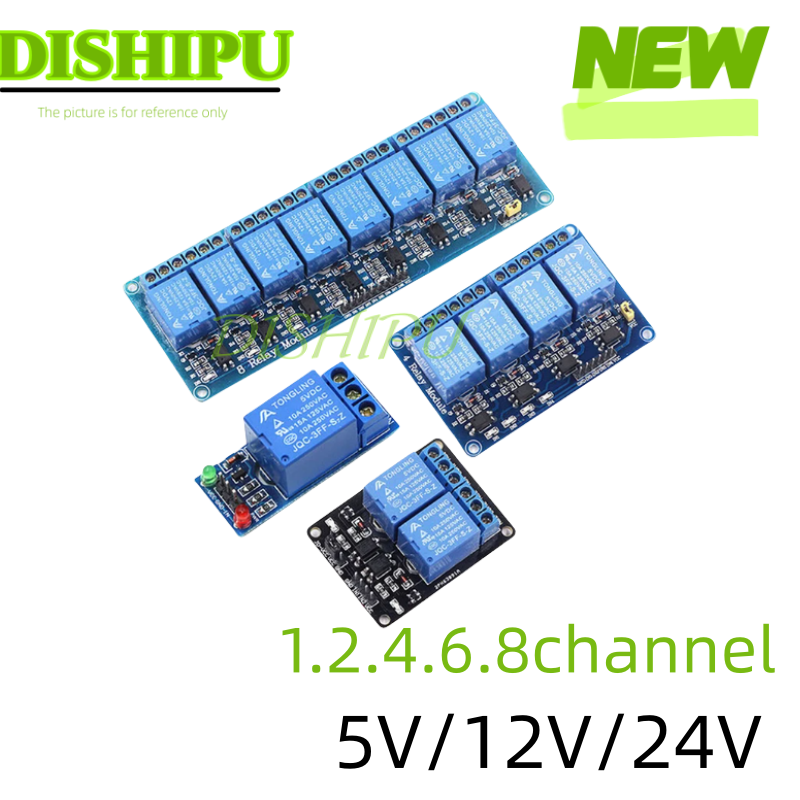 DC 5V 12V 24V 1 2 4 6 8 Channe - đánh giá và giá Relay Module 5V