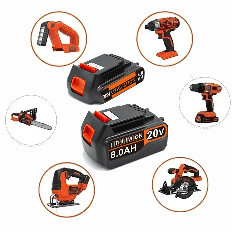 3.0Ah-8.0Ah for Black & Decker - đánh giá và giá Black+Decker Tool 20V Max