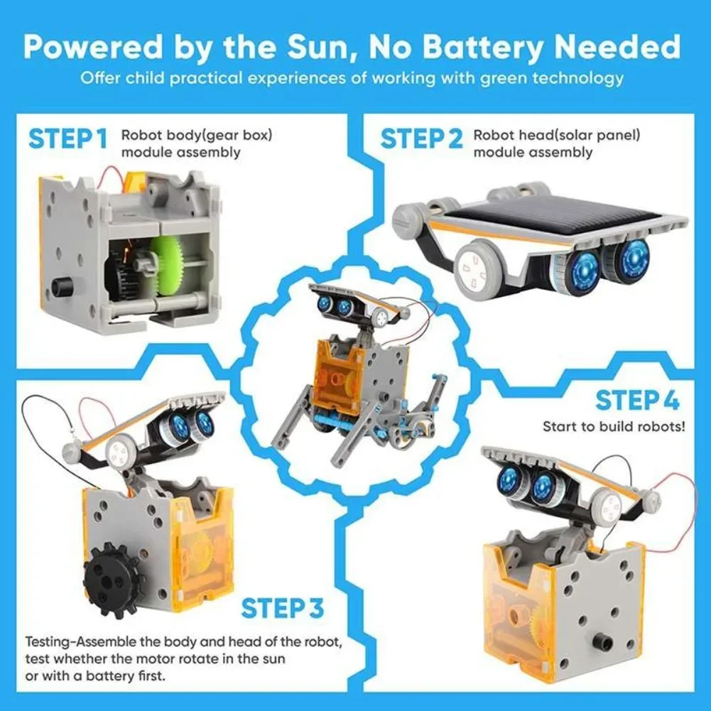 13 in 1 Solar Powered Robot Sc - đánh giá và giá Diy Electronics Set