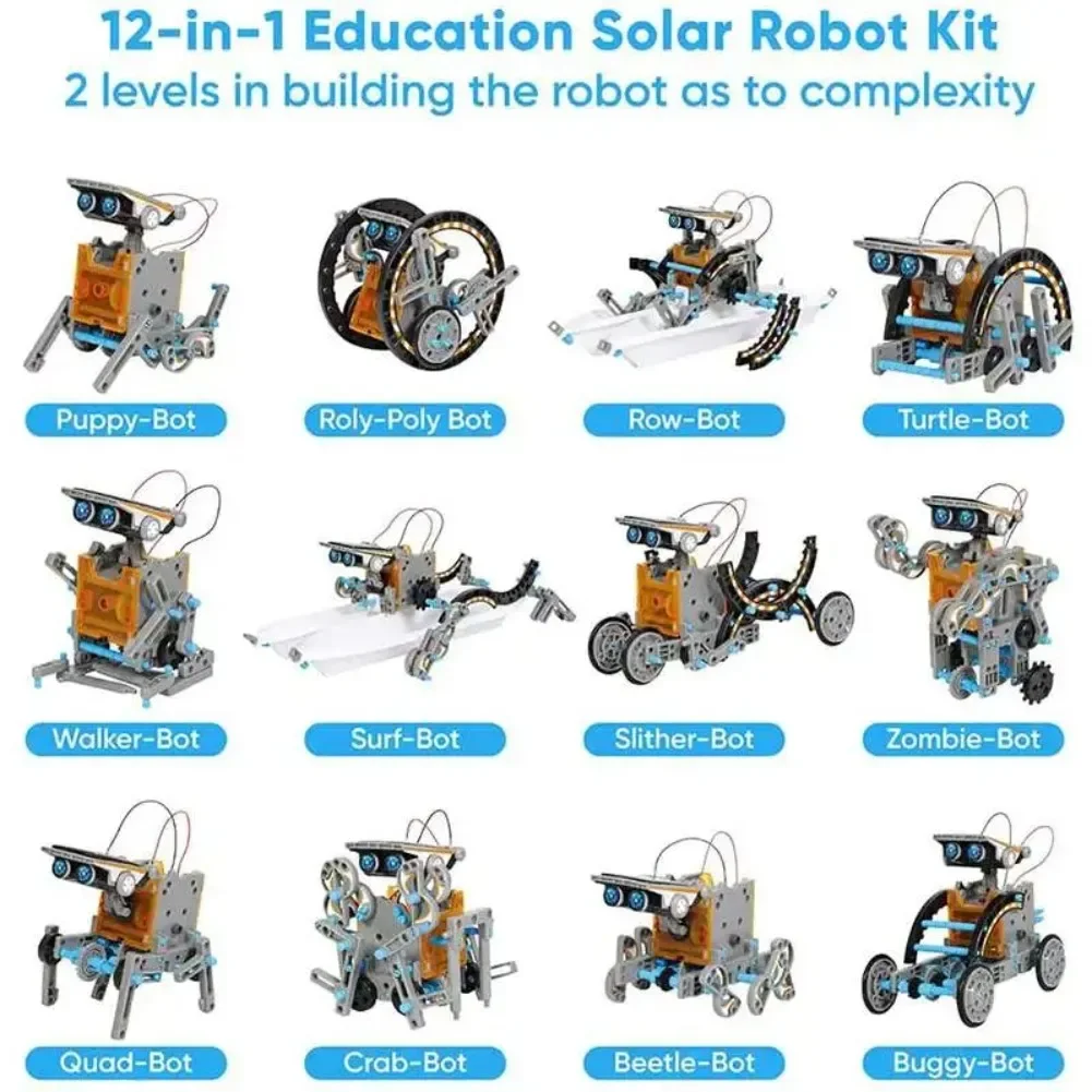 13 in 1 Solar Powered Robot Sc - đánh giá và giá Diy Electronics Set